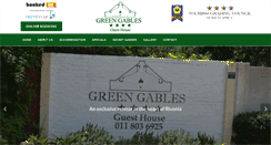 Desktop Screenshot of green-gables.co.za